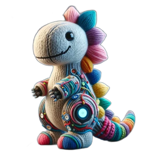 robot, creature, staff, dragon transparent PNG cut-out