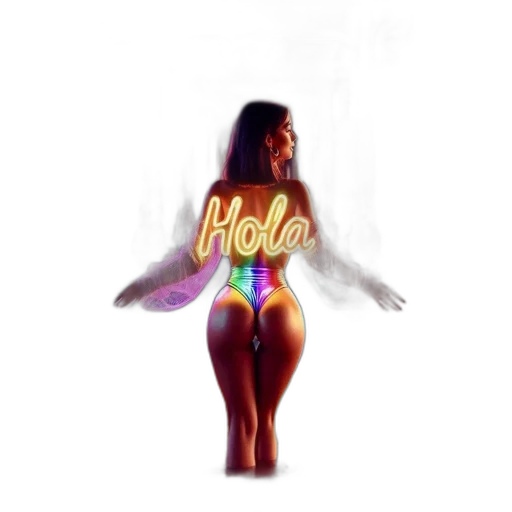 pixel art, concept art, 3d render, neon transparent PNG cut-out