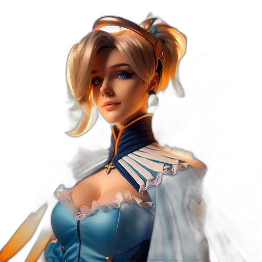 staff, dress, robot, fantasy art transparent PNG cut-out