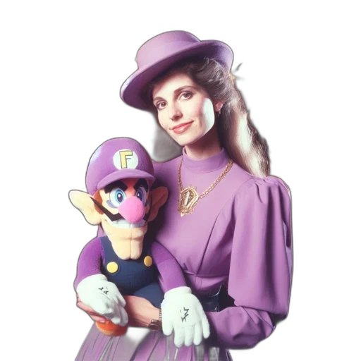 hat, staff, dress, 3d render transparent PNG cut-out