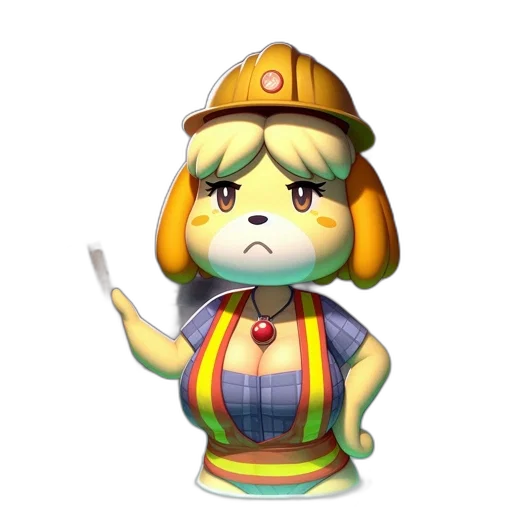 staff, hat, concept art, 3d render transparent PNG cut-out