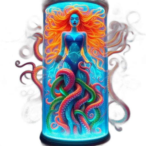 bottle, dress, fantasy art, concept art transparent PNG cut-out