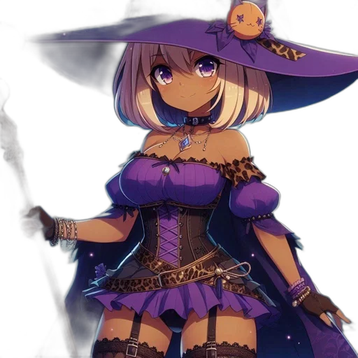 dress, staff, hat, mask transparent PNG cut-out