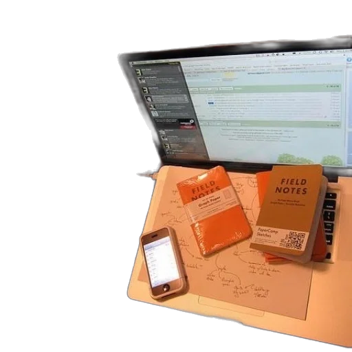 laptop, field, notes, notebooks transparent PNG cut-out