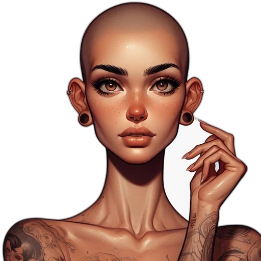 face, jewelry, dress, fantasy art transparent PNG cut-out