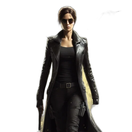jacket, concept art, comic book art, cyberpunk transparent PNG cut-out