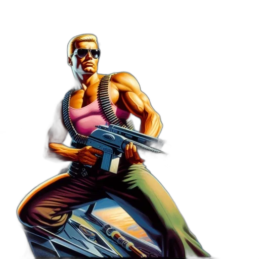 weapon, comic book art, concept art, cyberpunk transparent PNG cut-out