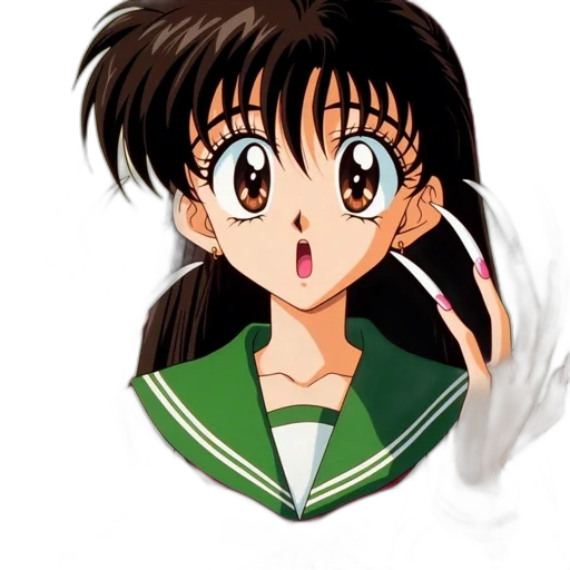 staff, hair, jacket, anime transparent PNG cut-out