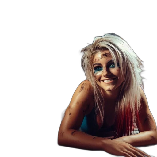 face, hair, creature, mask transparent PNG cut-out