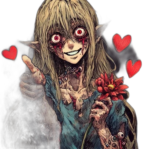 face, creature, mask, pixel art transparent PNG cut-out
