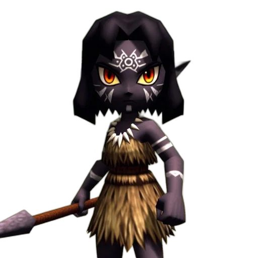 staff, mask, creature, weapon transparent PNG cut-out