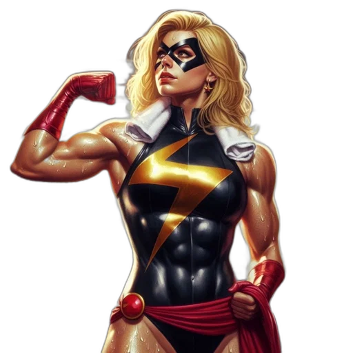 comic book art, concept art, cartoon, blonde-haired transparent PNG cut-out