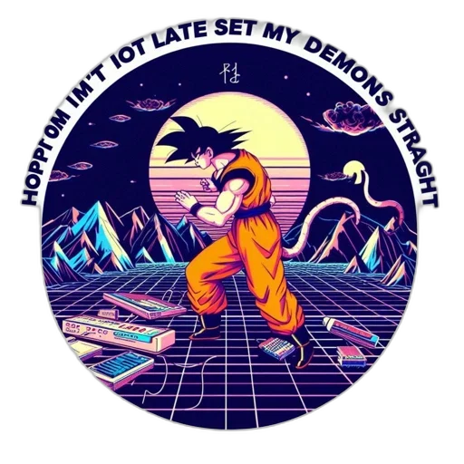 jacket, vaporwave, cyberpunk, pixel art transparent PNG cut-out