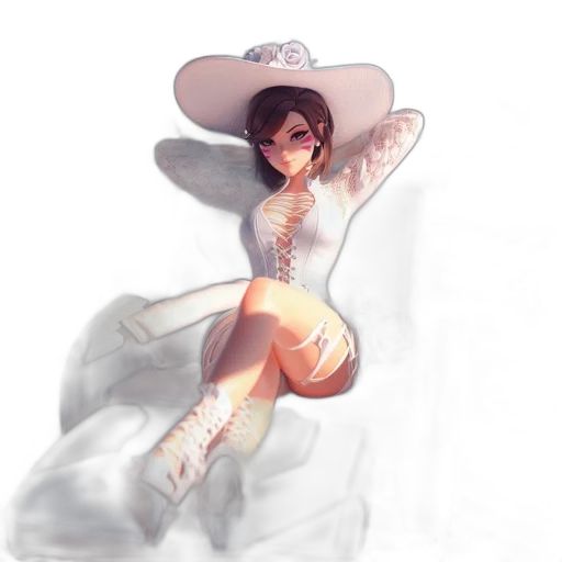 hat, dress, crown, staff transparent PNG cut-out