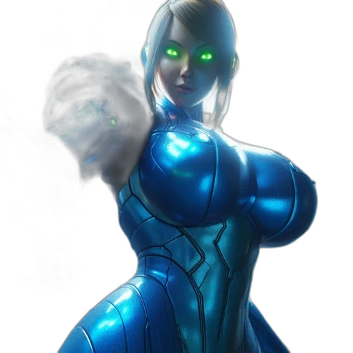 robot, dress, weapon, staff transparent PNG cut-out