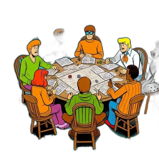 staff, concept art, comic book art, vibrant transparent PNG cut-out