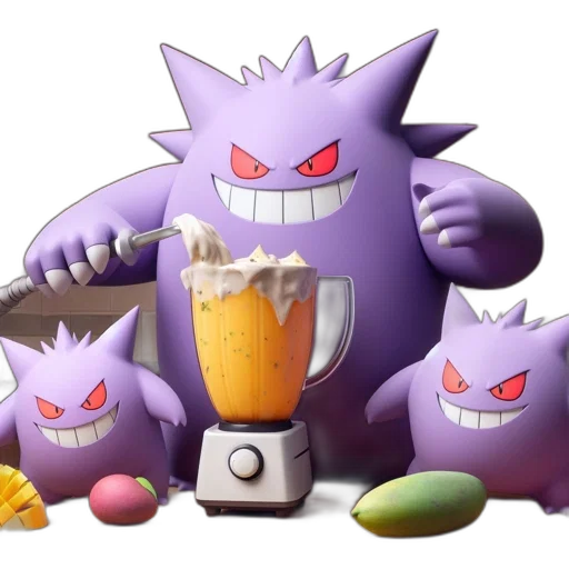 food, creature, concept art, 3d render transparent PNG cut-out