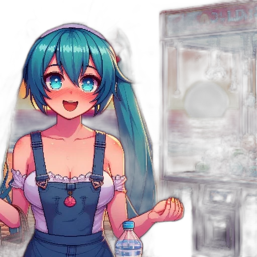bottle, dress, robot, anime transparent PNG cut-out