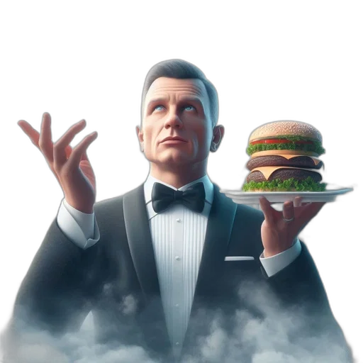 food, concept art, photorealistic, pixel art transparent PNG cut-out