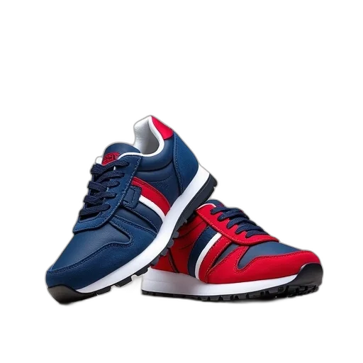 shoes, tommys, trainers, blue transparent PNG cut-out