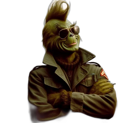 jacket, mask, animal, staff transparent PNG cut-out