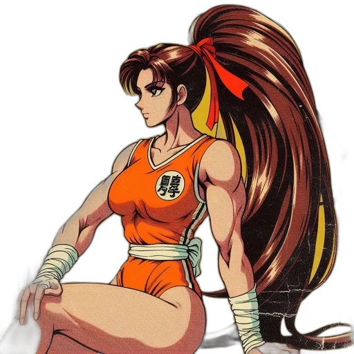 hair, staff, weapon, anime transparent PNG cut-out