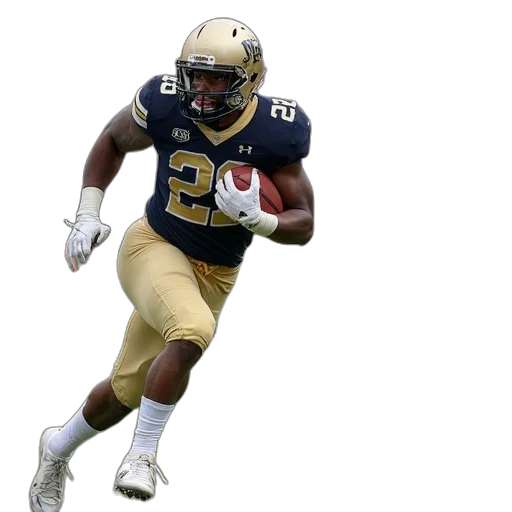 notre, football, running, back transparent PNG cut-out