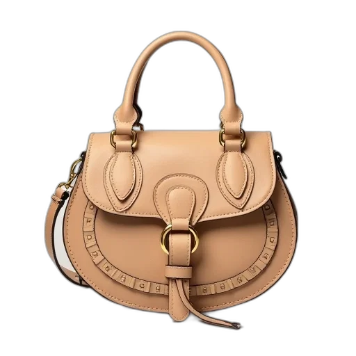 earth tones, beige, chloe, saddle transparent PNG cut-out