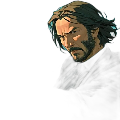 face, sword, hair, weapon transparent PNG cut-out