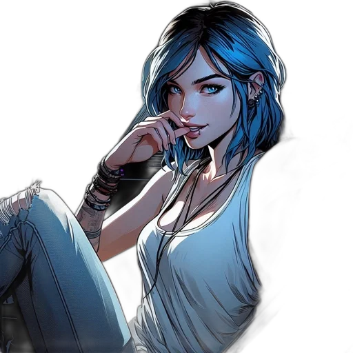 face, jewelry, comic book art, concept art transparent PNG cut-out