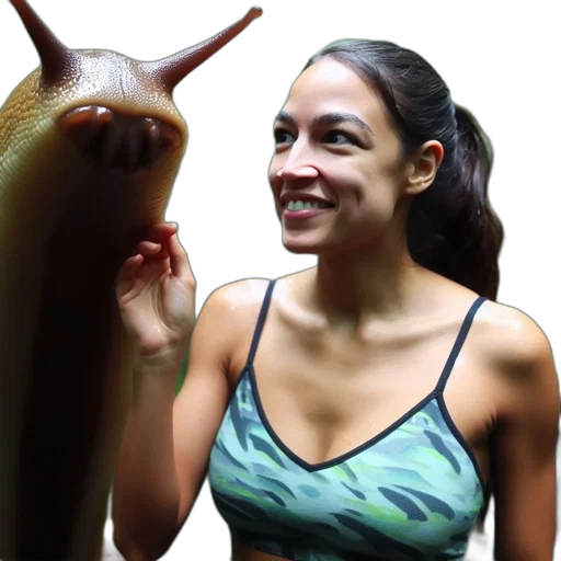 creature, animal, woman, stands transparent PNG cut-out
