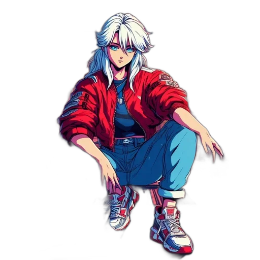 jacket, shoes, face, creature transparent PNG cut-out