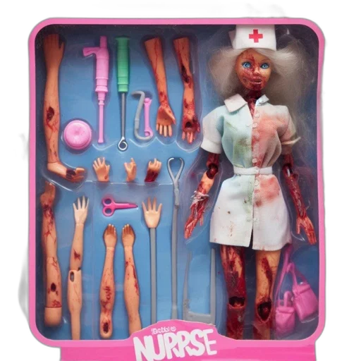 staff, weapon, barbie, nurse transparent PNG cut-out
