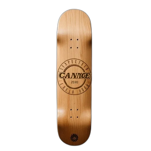 plain, wooden, skateboard, deck transparent PNG cut-out