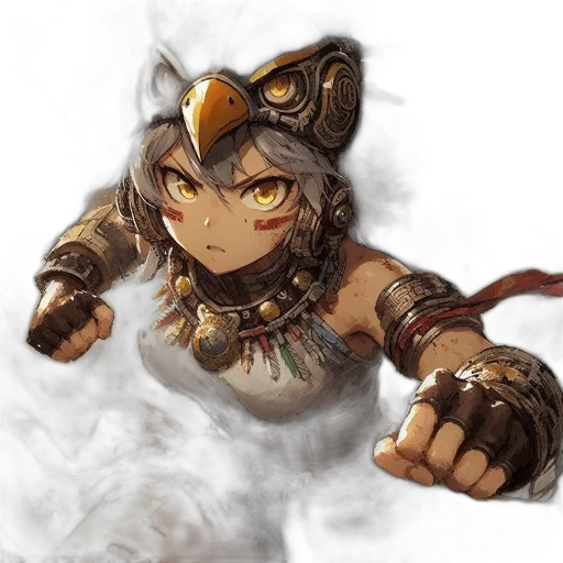 dragon, weapon, staff, mask transparent PNG cut-out