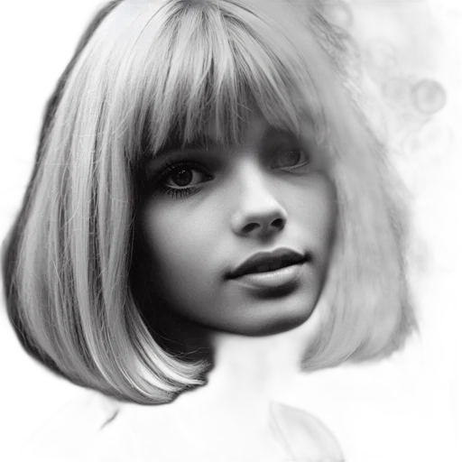 face, hair, photorealistic, pencil sketch transparent PNG cut-out
