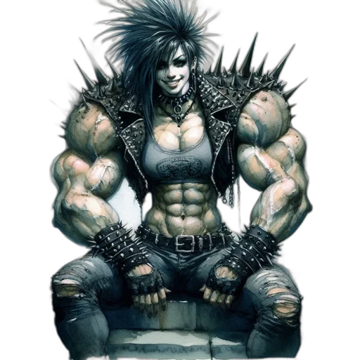 fantasy art, concept art, comic book art, photorealistic transparent PNG cut-out