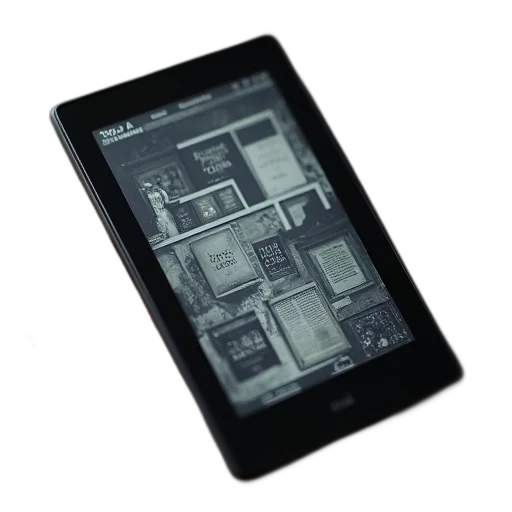 3d render, kindle, fire, tablet transparent PNG cut-out