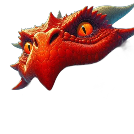 dragon, creature, animal, staff transparent PNG cut-out