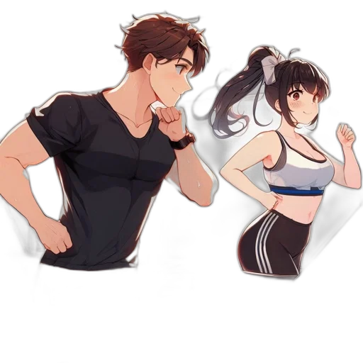 anime, concept art, cartoon, pixel art transparent PNG cut-out