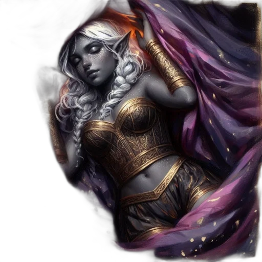 fantasy art, concept art, comic book art, photorealistic transparent PNG cut-out