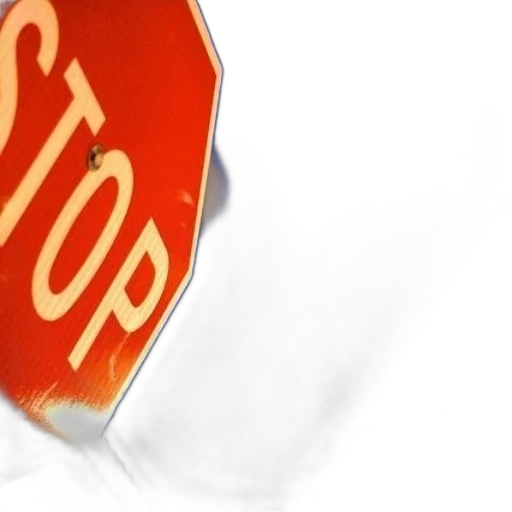 staff, red, stop, sign transparent PNG cut-out