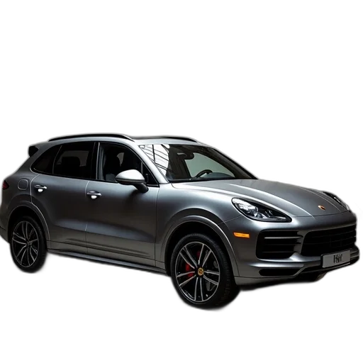 car, porsche, cayenne, parked transparent PNG cut-out