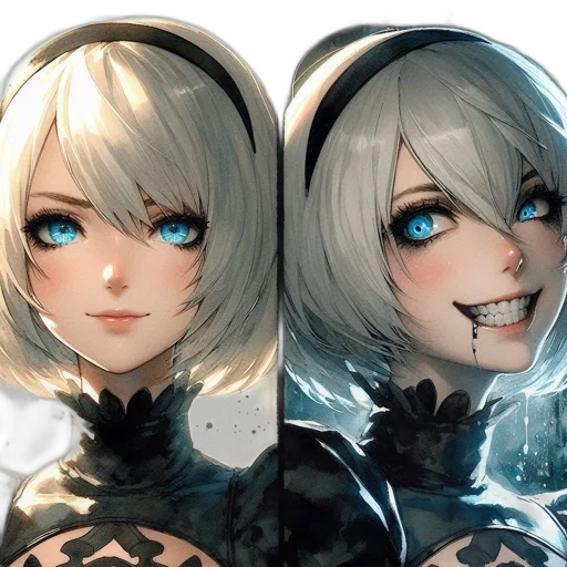 face, mask, robot, anime transparent PNG cut-out