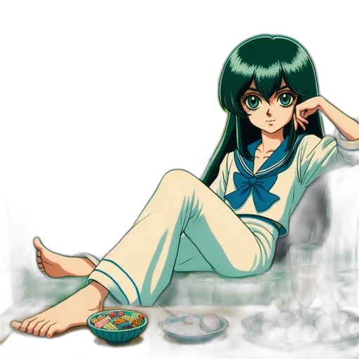 jewelry, anime, concept art, vaporwave transparent PNG cut-out