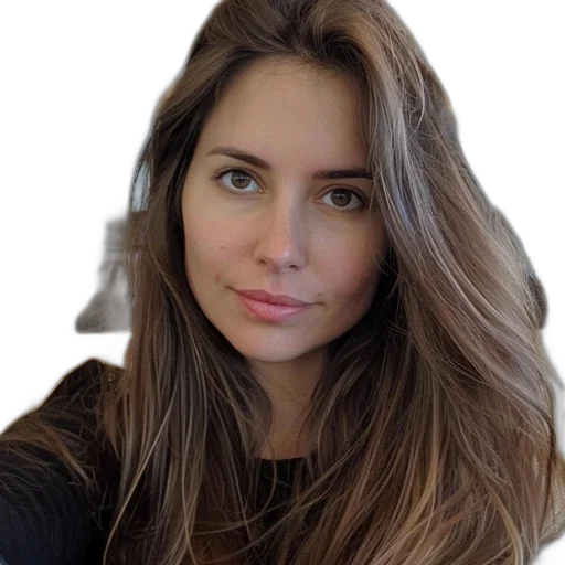hair, face, staff, jacket transparent PNG cut-out