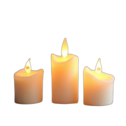 3d render, photorealistic, fire, three transparent PNG cut-out