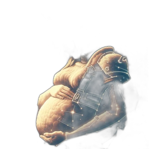 robot, jacket, mask, weapon transparent PNG cut-out