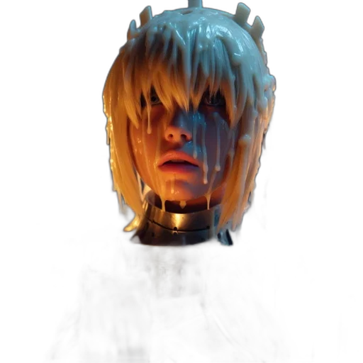 robot, face, mask, creature transparent PNG cut-out