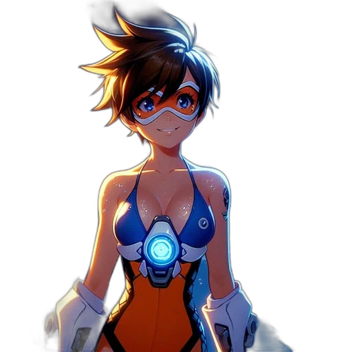 robot, dress, staff, mask transparent PNG cut-out